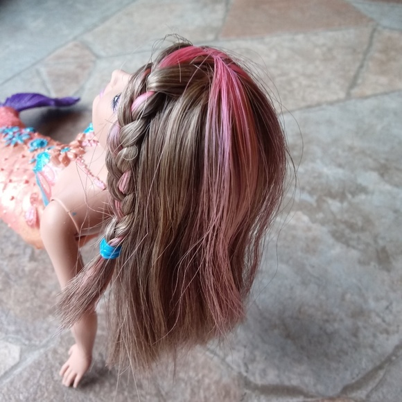 Fairy Princess Mermaid Brunette Barbie Doll - Picture 3 of 7